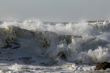 Fototapeta premium Detailed breaking wave