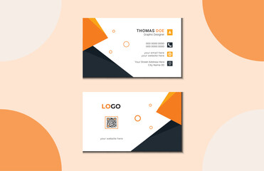 Minimal Business Card Design. Corporate Visiting Card Template. Luxury Business Card Template. 