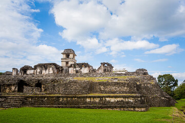 Palenque archeological site in Mexico