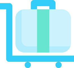 luggage flat icon