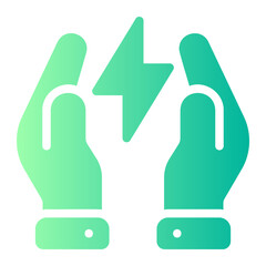 save energy gradient icon