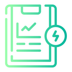 energy research gradient icon