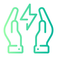save energy gradient icon