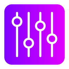 equalizer gradient icon