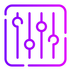 equalizer gradient icon