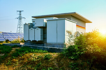 High voltage power line station