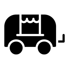 caravan glyph icon