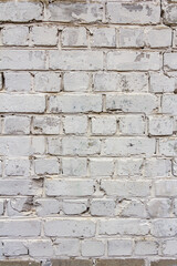 Realistic white brick wall texture. Abstract textured background template JPG image