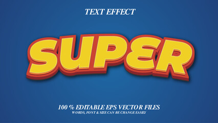 Super 3D Editable Text Effect