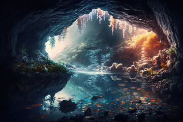 Naklejka premium Cave of wonders