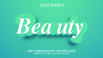 Beauty 3D Editable Text Effect