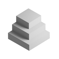 3d cube icon design. Business presentation infographic graph element.