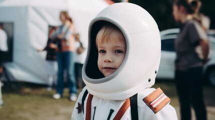 un enfant rêve de devenir astronaute - generative ai