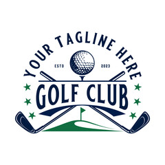 golf sport inspiration logo. for golf clubs.