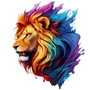 rainbow lion