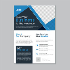 Obraz premium Corporate business flyer, Flyer cover design, Annual report, Corporate presentation, Agency marketing poster, Digital marketing flyer, Business brochure and editable print ready layout template design