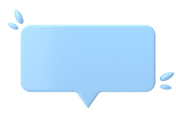 Fototapeta premium Speech bubble. Chat bubble. 3D illustration.