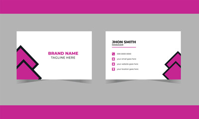 Corporate Modern Business Card Design Template