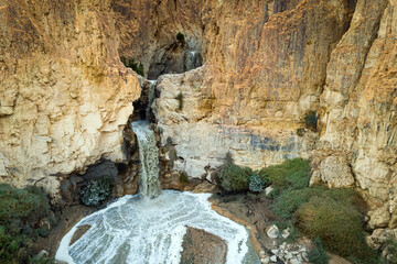 The waterfall in the Judean Desert
