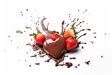 strawberries and chocolate
