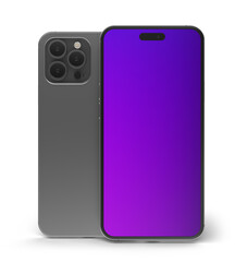 Smartphone realistic 3d render illustration with transparent background