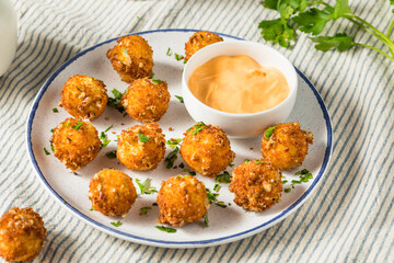 Deep Fried Goat Cheese Balls Appetizer