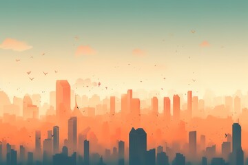 City air pollution. Generative AI