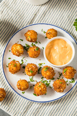Deep Fried Goat Cheese Balls Appetizer