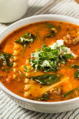Italian Homemade Lasagna Soup