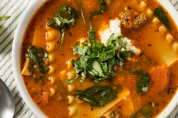 Italian Homemade Lasagna Soup