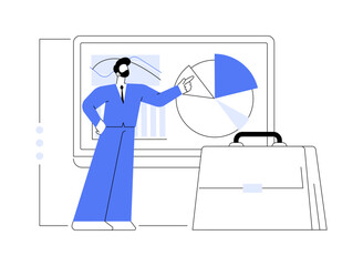 Business information system abstract concept vector illustration. © Visual Generation