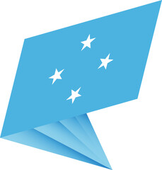 Flag of Micronesia, modern pin flag