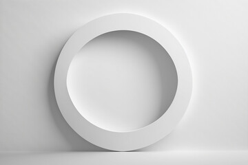 white oval frame Ai generated artwork