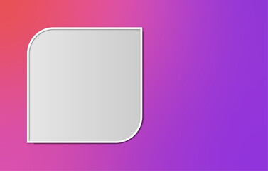 Frame on purple background