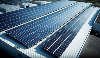 Solar cell in solar farm, Alternative energy and sustainable energy, photovoltaic, Pure energy renewable, clean energy, solar energy, reduce global warming, environment, green energy, generate by AI
