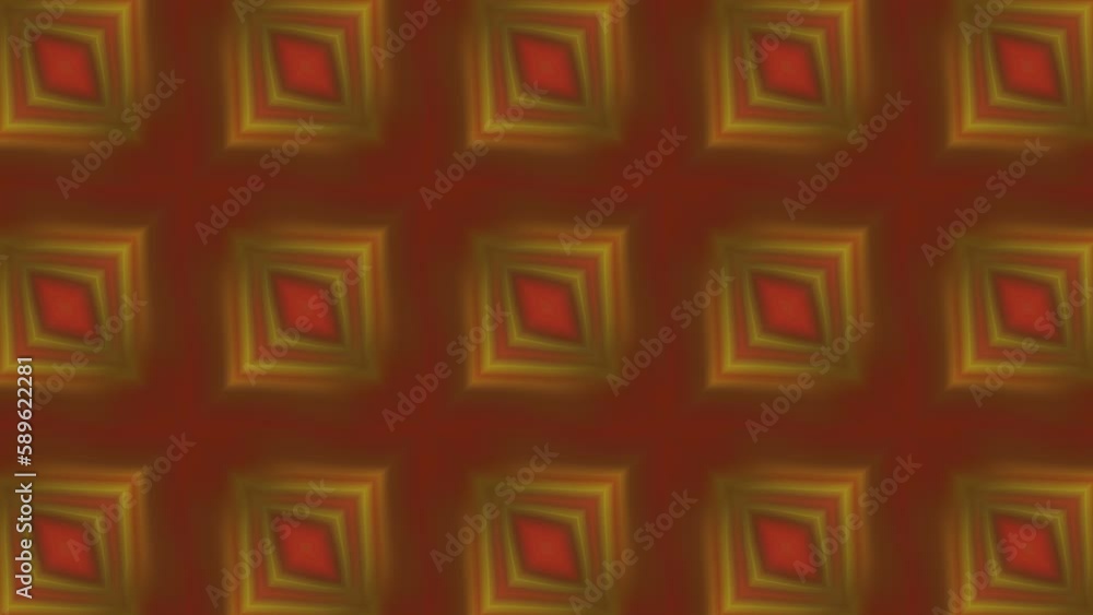 Poster dark background with hallucinations. motion. orange-brown background with rapidly changing patterns 