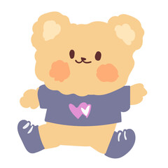 cute korea bear cartoon