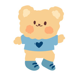 cute korea bear cartoon