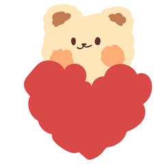teddy bear with heart