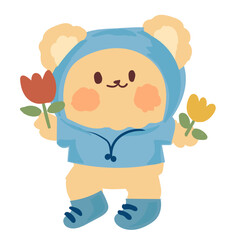 cute korea bear cartoon
