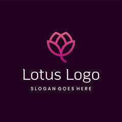 lotus vector logo premium template