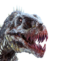 giganotosaurus is a zombie id profile picture side view © DM7