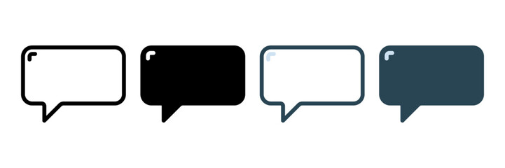 Speech Bubble icon. sign for mobile concept and web design. vector illustration