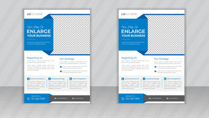 Corporate business flyer template abstract a4 layout design, Vector promotion and marketing poster modern banner for report, Creative professional leaflet advertisement cover.