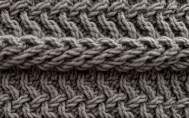 Knitted wool texture. Knitted wool background. Close-up. Generative AI