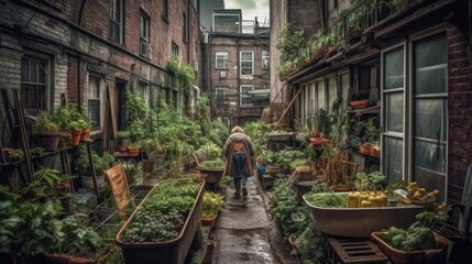 Urban Gardening: Growing Plants in the City. Generative AI