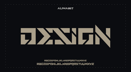 Abstract Fashion Best font alphabet. Minimal modern urban fonts for logo, brand, fashion, Heading etc. Typography typeface uppercase lowercase and number. vector illustration full Premium look