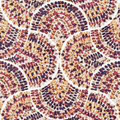 Seamless abstract pattern. Grunge vintage texture. Bohemian print for textiles. Vector illustration.