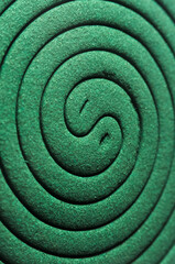 circular green mosquito coil can be used as a background