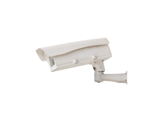 CCTV surveillance security camera isolated in white background.